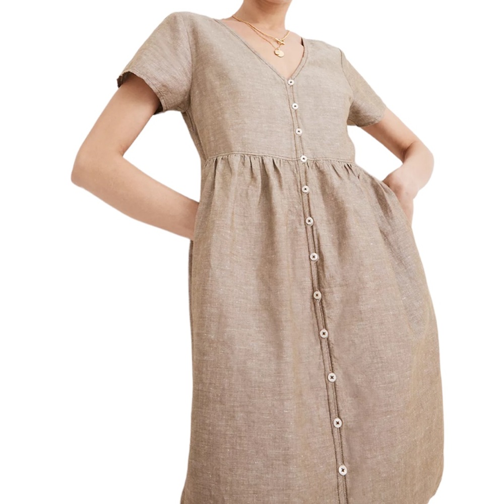 Madewell Linen Dress Small